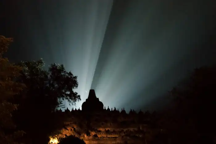 Light up of Borobudur