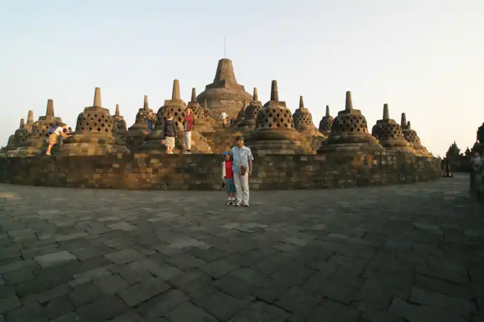 Commemorative photo at Borobudur