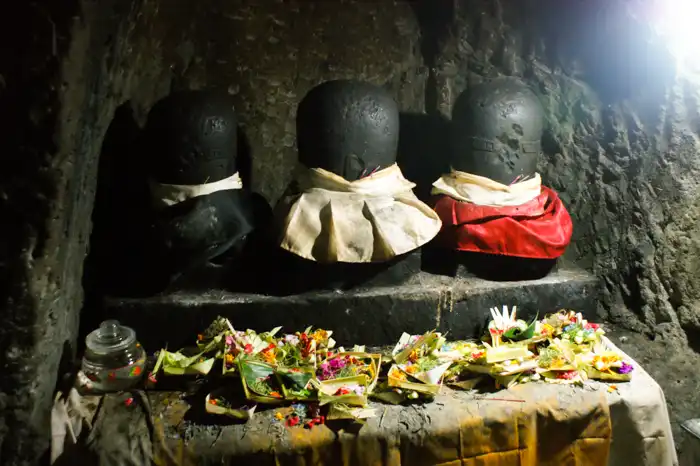 Linga in Goa Gajah Cave Temple